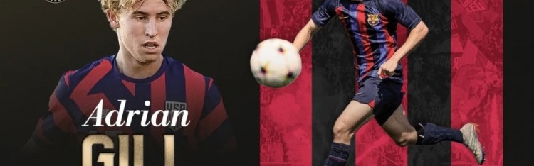 华体会-亚特兰大联官方：巴萨20岁中场吉尔转会加盟，签约至2027年6月